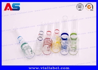 أمبولة زجاجية دوائية شفافة من Sus tanon مع حلقات 1 مل 2 مل 3 مل 5 مل 6 مل 10 مل