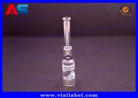 زجاجة أمبولة 1 مل التستوستيرون طباعة أمبير واضح مع حلقات زخرفية مطبوعة