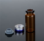 قوارير زجاجية صغيرة من الضروري النفط 8 مل ، قنينة الزجاج حقن العنبر مع المطاط والذهب كاب