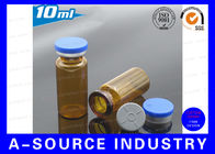 10ML العنبر مصغرة قوارير الزجاج الطبية زجاج القارورة وسدادات