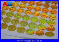 VOID Round Pharmaceuticals Holographic Adhesive Sticker Labels مكافحة وهمية