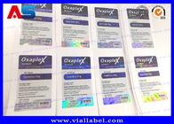 Anavar Oxandrolone 50 قرص حبوب منع الحمل تسمية الطباعة ثلاثية الأبعاد مضادة للماء للاستخدام الصيدلانية