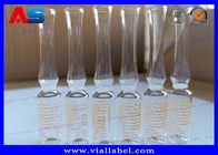 أمبولة زجاجية للحقن الطبي الشفاف بحجم 1 مل 10x60 مم مادة البورسليكات المحايدة