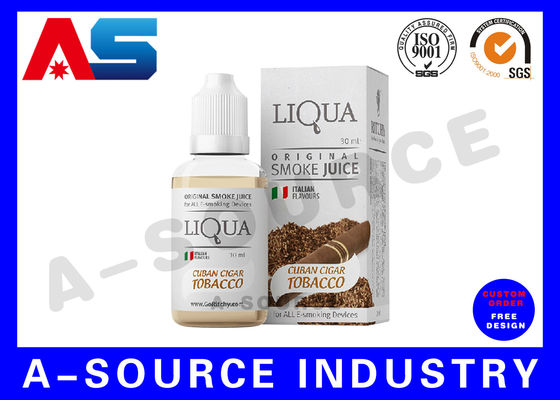 السجائر الإلكترونية عصير البريد السائل صناديق مخصصة الهولوغرام الطباعة 30 / 50ML