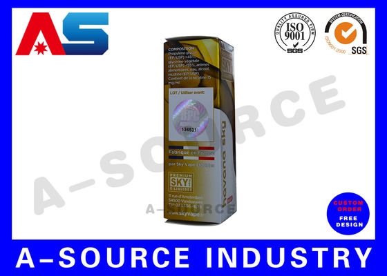 السجائر الإلكترونية عصير البريد السائل صناديق مخصصة الهولوغرام الطباعة 30 / 50ML