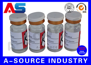 نمو العضلات الأسيتات الزجاجة الملصق الملصق الطباعة10ml القوارير القابلة للحقن تصميم مخصص ملصقات الزيوت الأساسية