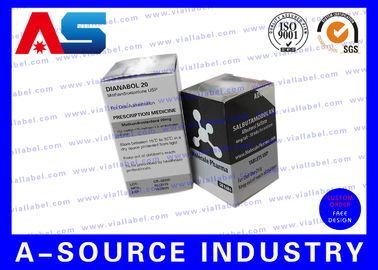 الطب ورقة كرتون 10ML فيال صناديق تسميات الطباعة ماتي إنهاء Anavar / التيستوستيرون