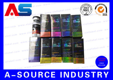 الورق المقوى المعدني 10ml صناديق القوارير للزجاجات الزجاجية الحركة الهولوغرام الطب الصيدلانية صناديق التغليف