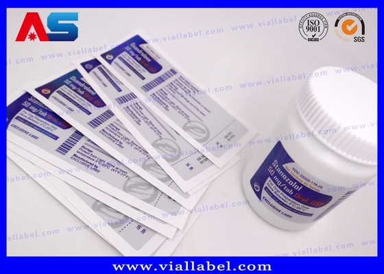 PP PET البلاستيكية الملصق حبوب منع الحمل الزجاجة الملصق الطابع المخصص طباعة الملصقات الزجاجة المخصصة