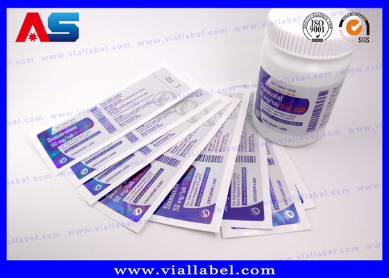 PP PET البلاستيكية الملصق حبوب منع الحمل الزجاجة الملصق الطابع المخصص طباعة الملصقات الزجاجة المخصصة