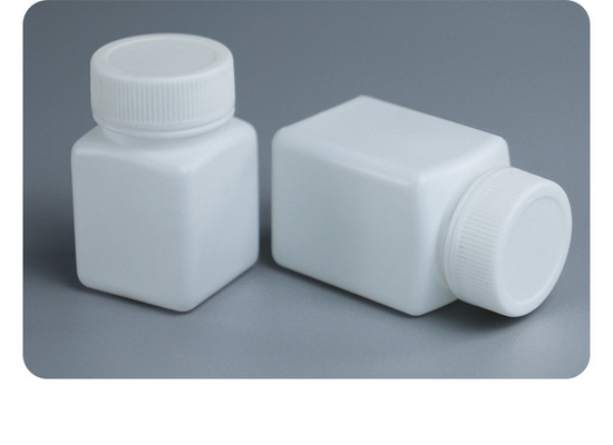 زجاجة حبوب منع الحمل الطبية من البلاستيك HDPE مع أغطية مضادة للأطفال وحماية