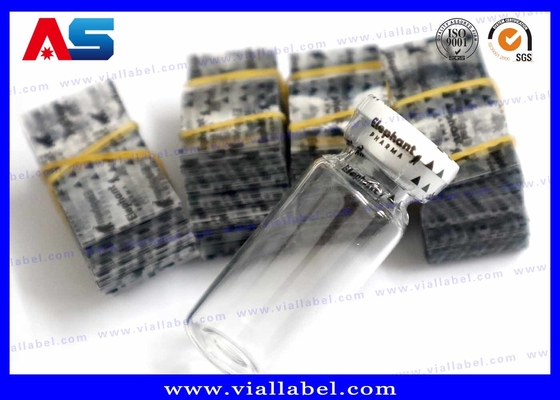PETG / PVC الحرارة يتقلص كم التسمية لختم غطاء الزجاج أو الزجاجة البلاستيكية 10 مل