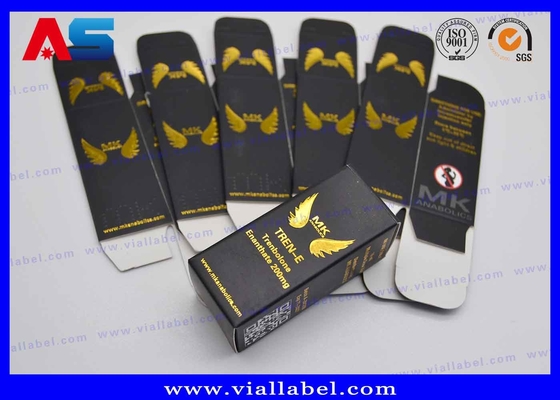 بناء العضلات مات الصندوق التعبئة الورقية الزرقاء الزرقاء علبة التعبئة الورقية 10ml 20ml علبة التعبئة الطبية