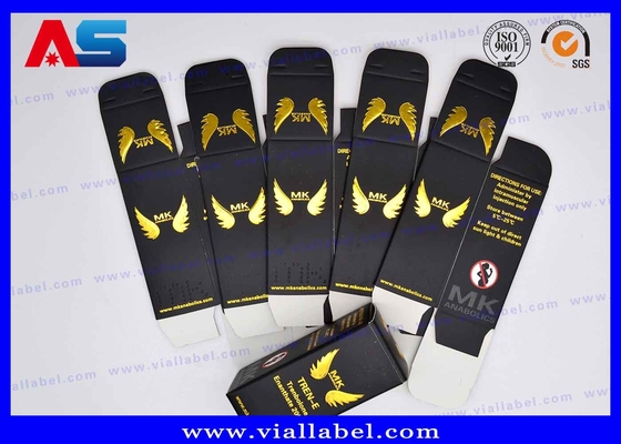 بناء العضلات مات الصندوق التعبئة الورقية الزرقاء الزرقاء علبة التعبئة الورقية 10ml 20ml علبة التعبئة الطبية