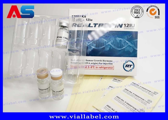 2ML / 3mL / 5mL / 10mL التعبئة والتغليف Hcg الورقية مربع العلامة والبثور البلاستيكية المصنوعة خصيصا