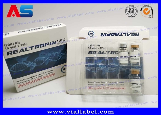 2ML / 3mL / 5mL / 10mL التعبئة والتغليف Hcg الورقية مربع العلامة والبثور البلاستيكية المصنوعة خصيصا