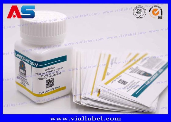 زجاجات حبوب منع الحمل البلاستيكية المضادة للأطفال ، لاصقة قوية مقاومة للماء للأقراص الشفوية