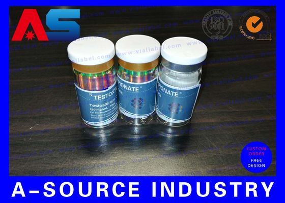 ملصقات زجاجات صيدلية بلاستيكية مقاومة للماء بتشطيب مطفي للببتيدات / تيرز