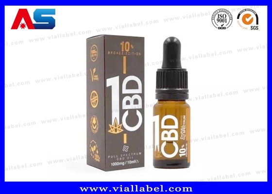 Pro CBD حزمة مربع و ملصق زيت الدنا قطرة الزجاجة ملصق و مصنع طباعة الصندوق
