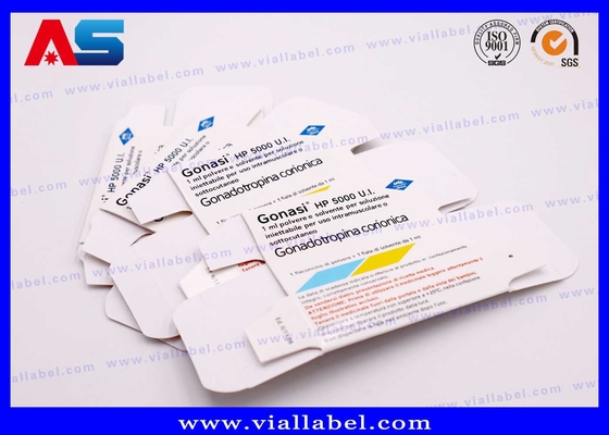 زجاجات الزجاج المخصصة ورق 10 مل صناديق القارورة ل Pregnyl Hcg الصيدلانية علبة التعبئة