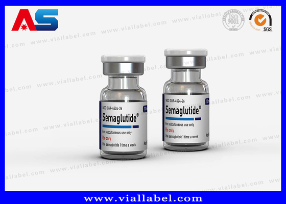 الصناديق الورقية المخصصة لـ Ampoule / Vial الزجاجية للزجاجة لـ Semaglutide 2mg Package Free Design