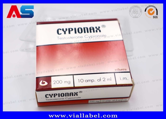 علبة التعبئة الصيدلانية CMYK لـ 10 عبوات من 1 مل علبة ورقية وعلبة بلاستيكية