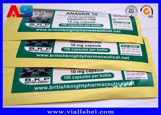 ملصقات الزجاجات الصغيرة Britishhknight زيوت الحقن الصيدلانية