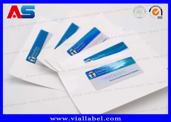 زجاجة صغيرة Hcg ملصق 2ml ملصق القارورة الملصق الأزرق