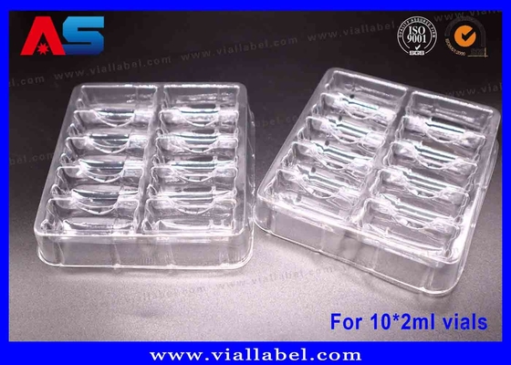 55um PET عبوة شفافة لبثور 10 × 2ml أقراص      جاهزة للشحن ، دائمة ، صديقة للبيئة ، مباشرة من المصنع