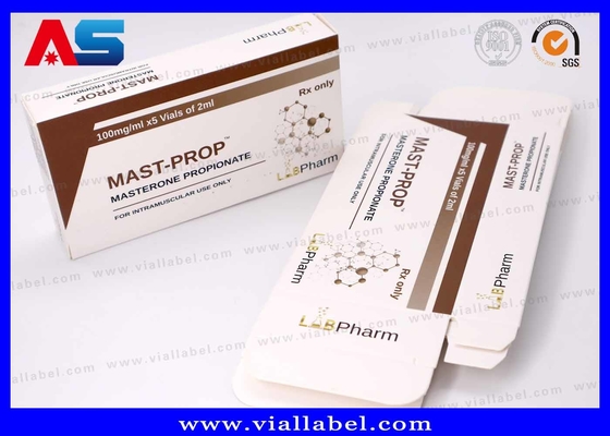 علبة تخزين الببتيدات المخصصة لمعلبات 2x2ml ، علبة تعبئة الببتيدات المتميزة الطباعة المخصصة