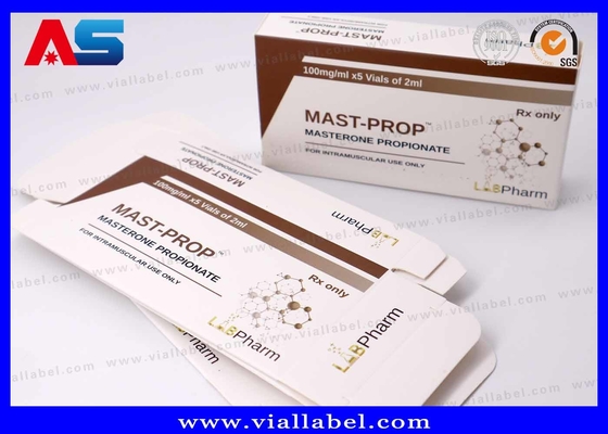 علبة تخزين الببتيدات المخصصة لمعلبات 2x2ml ، علبة تعبئة الببتيدات المتميزة الطباعة المخصصة