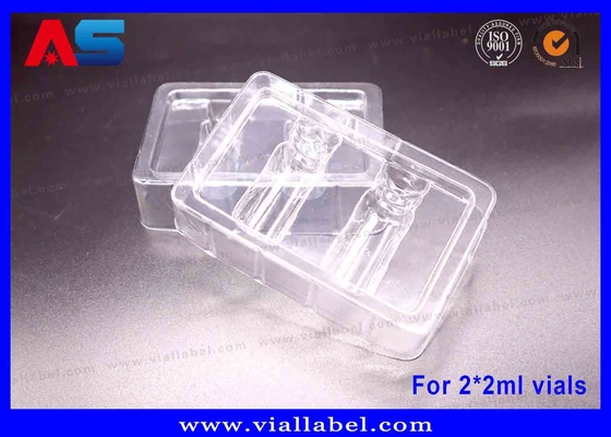 صناديق قناني HCG مصورة بالليزر (57×57×25ملم) مع إدخال بثورات PVC MOQ 500