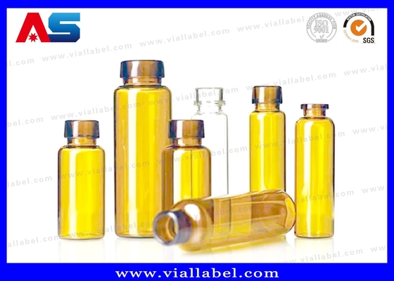 زجاجة صغيرة من 3 مل لحزمة الببتيدات الصيدلانية ، MOQ 300pcs