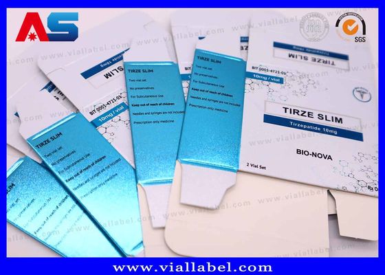 أوكسيد الأفيون مت متلك الألوان الصيدلانية الببتيدات الورقية الصندوق الملصق الصحنات ل 2 زجاجات من 2ml