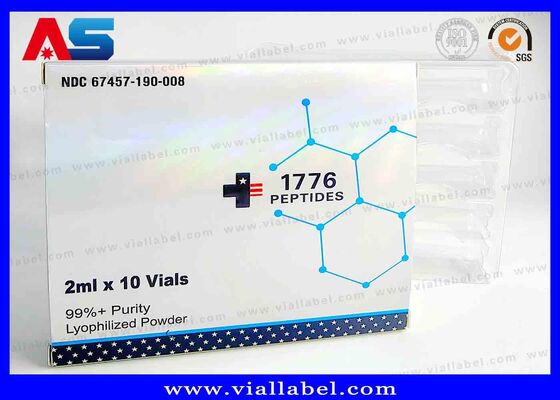 BPC ليزر هولوغرافي الصندوق الصغير ، الصندوق الصيدلاني لـ 2 زجاجات طباعة 3 مل