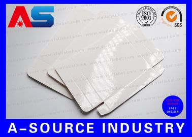 سوماتروبين Hcg 2ml علبة ورقية فارغة بيضاء لامعة مع صحون بلاستيكية واضحة علب دوائية