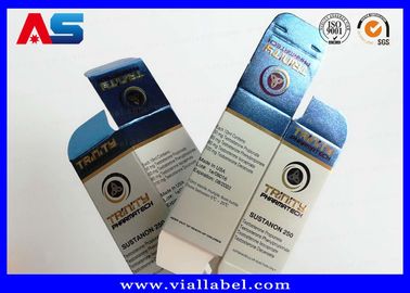 الورق المقوى المعدني 10ml صناديق القوارير للزجاجات الزجاجية الحركة الهولوغرام الطب الصيدلانية صناديق التغليف