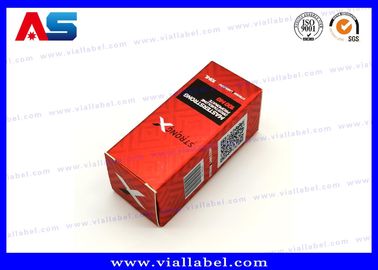 علبة 10 مل أحمر للزيوت علبة الببتيدات الحجم 3 * 3 * 6CM ملصقات زجاجات 10 مل
