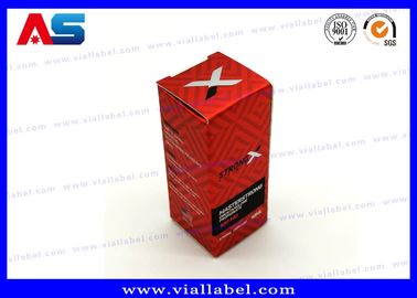 علبة 10 مل أحمر للزيوت علبة الببتيدات الحجم 3 * 3 * 6CM ملصقات زجاجات 10 مل