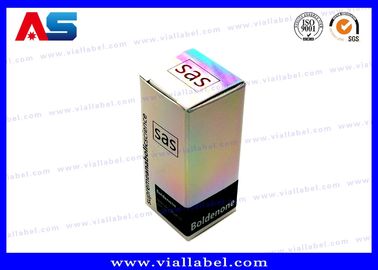 ليزر هولوغرافية 30mL زجاجات صناديق الورق المقوى الورق / بي تي / بي في سي المواد الطبية صندوق التعبئة والتغليف