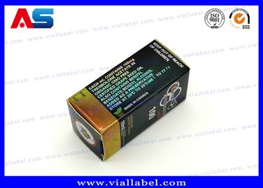 بالألوان الكاملة 10ML فيال صناديق / ورق التغليف الطب تخزين مربع الهولوغرام الطباعة