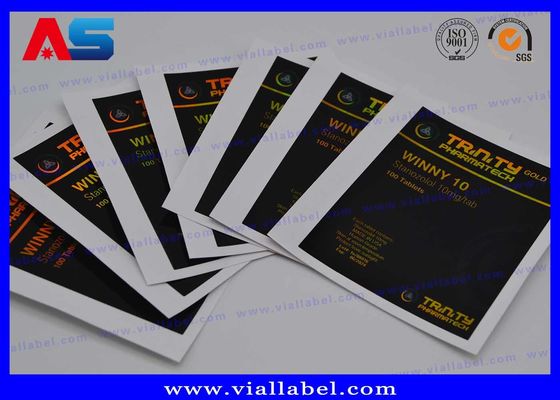 ليزر هولوغرام وصفة طبية CMYK حبوب منع الحمل ملصق ملصق الزجاجة للزجاجة / الحقيبة