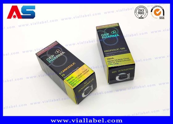 النقش الهولوغرام احباط الليزر المطبوعة 10ml فيال صناديق لصناديق التعبئة والتغليف الصيدلانية النفط الحل الكيميائي