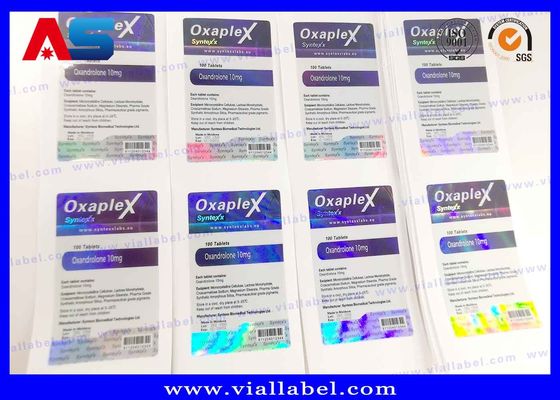 طباعة CMYK Holographic HCG ملصق القارورة سمك 50um 100 قرص ملصق
