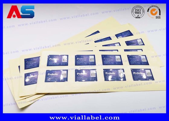 نمو العضلات الأسيتات الزجاجة الملصق الملصق الطباعة10ml القوارير القابلة للحقن تصميم مخصص ملصقات الزيوت الأساسية