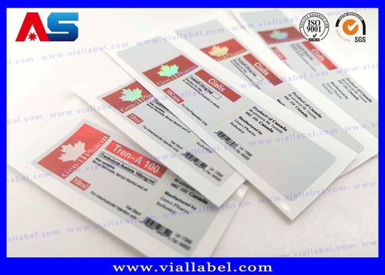 الأدوية الصيدلانية الملصقات الزجاجية المخصصة