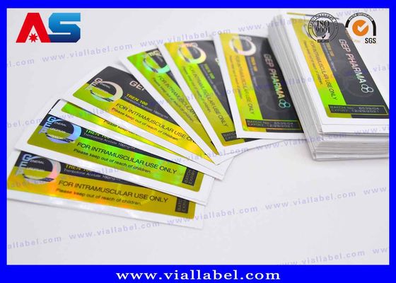 لـ Boldenene Undecylenate Vial 10ml ملصقات هولوغرامية مخصصة ملصق قوي 10ml ملصق ملصق مع تأثير ليزر هولوغرامي