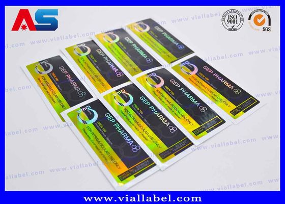 زجاجة الدواء 10ml القارورة الملصقات ملصقات هولوغرام ليزر الطباعة تصميم خاص الملصقات للقوارير الزجاجية