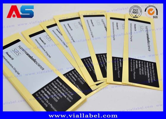 طباعة CMYK Holographic HCG ملصق القارورة سمك 50um 100 قرص ملصق