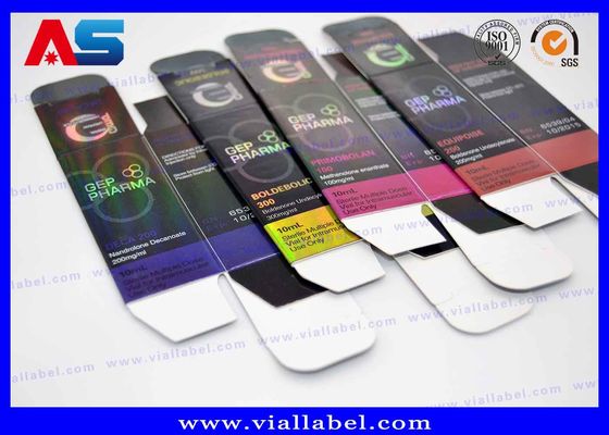 طباعة هولوغرامية زجاجات الببتيد صناديق الملصقات لنمو العضلات الخليط / قوارير الببتيد